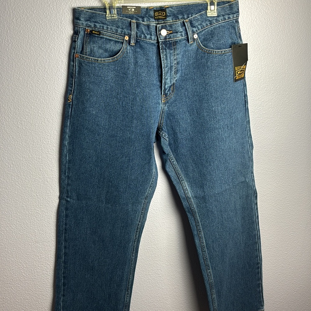 NWT RVCA Men's Classic Denim Jeans Americana dayshift denim